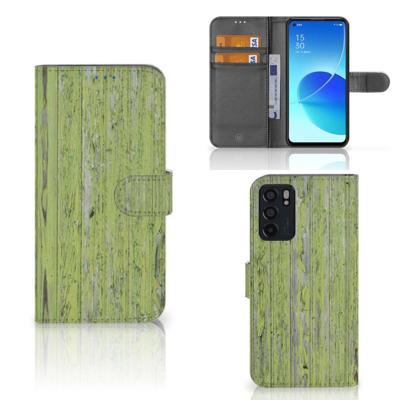 OPPO Reno6 5G | Book Style Case | Green Wood