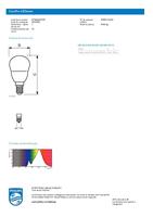 Philips LED Kogellamp E14 - Warm wit licht - 4W vervangt 25W - thumbnail