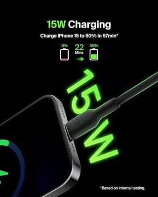 Kabel USB A naar USB-C Belkin CAB001bt1MBK Zwart 1 m - thumbnail