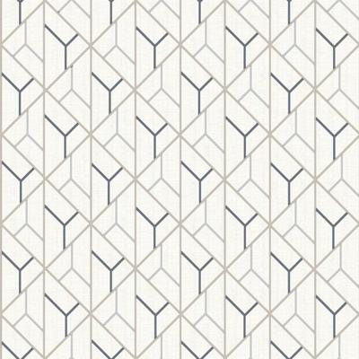 Dutch Wallcoverings Behang Galactik Dessin Beige/D.Blauw L940-07