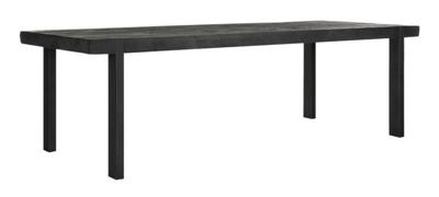 DTP Home Eettafel 'Beam' Teakhout, 275 x 100cm, kleur Zwart DTP Home Eettafel 'Beam' Teakhout, 275 x 100cm, kleur Zwart