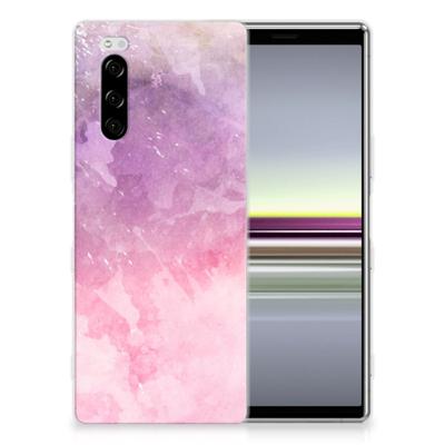 Hoesje maken Sony Xperia 5 Pink Purple Paint Hoesje maken Sony Xperia 5 Pink Purple Paint