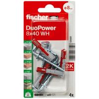 Fischer 535001 DuoPower 8 x 40 WH K NV Deuvelset 40 mm 8 mm 1 set(s) - thumbnail