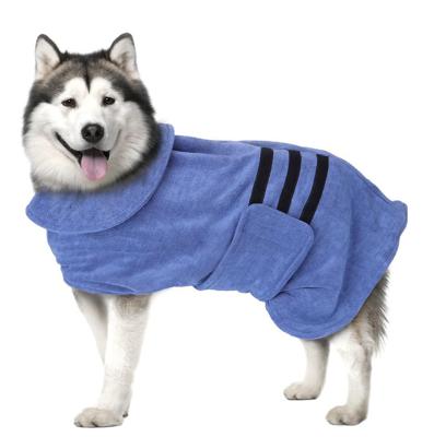 Nobleza Hondenbadjas, XL hondendroogjas, hondenhanddoek gewaad huisdieren kamerjas super absorberende huisdier puppy badjas sneldrogend verstelbare huisdier badjas handdoek voor extra grote honden kat