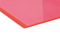 Boekensteun maul 10x10x13cm acryl neon rood - thumbnail