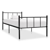 vidaXL Bedframe metaal zwart 90x200 cm - thumbnail