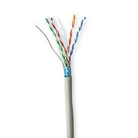 Nedis Netwerk Kabel Rol | CAT6 | Solid | F/UTP | CCA | 50.0 m | Binnenshuis | Rond | PVC | Grijs | Gift Box - CCBG8522GY50S - thumbnail