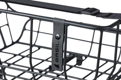 Basil portland - fietsmand - voorop - mat zwart