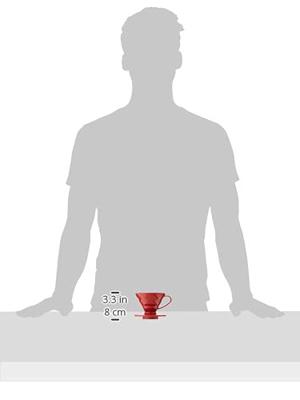 Hario V60 dripper plastic - maat 01 rood