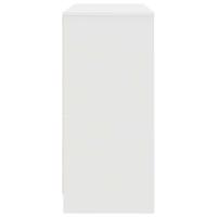 Dressoir 85x34x76 cm bewerkt hout wit - thumbnail