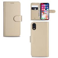 Apple iPhone Xr Telefoonhoesje Goud met Pasjeshouder - thumbnail