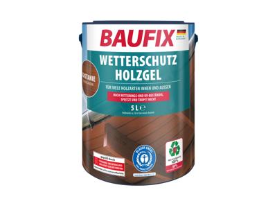 BAUFIX Weerbeschermende houtgel 5 liter (Bruin) BAUFIX Weerbeschermende houtgel 5 liter (Bruin)