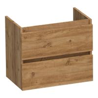 Brauer Joy - Onderkast Ondiep - 60 cm - met 2 Softclose Lades Greeploos en 1 Sifon Uitsparing - Chateau - thumbnail