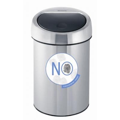 Brabantia touch bin wandafvalemmer 3 liter matt steel fingerprint proof Brabantia touch bin wandafvalemmer 3 liter matt steel fingerprint proof