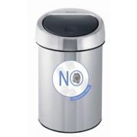 Brabantia touch bin wandafvalemmer 3 liter matt steel fingerprint proof - thumbnail