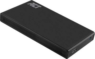 ACT AC1200 2.5" SATA Hardeschijf Behuizing | USB 3.2 Gen1 | Aluminium | Zwart