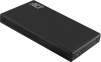 ACT AC1200 2.5" SATA Hardeschijf Behuizing | USB 3.2 Gen1 | Aluminium | Zwart - thumbnail
