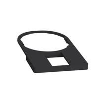 Schneider Electric ZBZ33 Labeldrager (l x b) 50 mm x 30 mm Zonder markering Zwart 1 stuk(s) - thumbnail