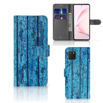 Samsung Note 10 Lite | Book Style Case | Wood Blue