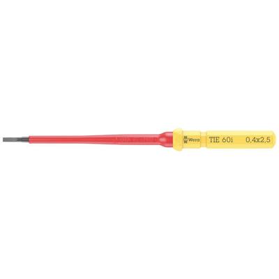 Wera Kraftform Kompakt VDE 60 i 0,4 x 2,5 x 157 mm TIE Elektronica Plat Verwisselbare kling 2.5 mm Wera Kraftform Kompakt VDE 60 i 0,4 x 2,5 x 157 mm TIE Elektronica Plat Verwisselbare kling 2.5 mm