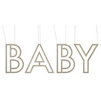 Ginger Ray hangdecoratie baby 38 cm | 10 stuks - thumbnail