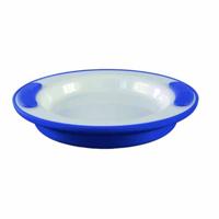 Warmhoudbord wit/blauw - thumbnail