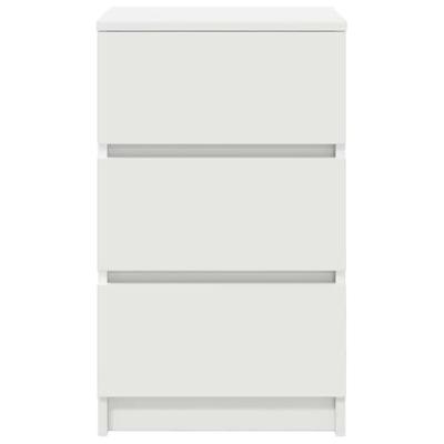 Nachtkastje met 3 lades 39x35x65 cm wit Nachtkastje met 3 lades 39x35x65 cm wit