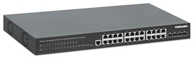 INTELLINET 28-P PoE+ Managed Switch 4x10GbE 450W