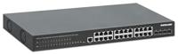 INTELLINET 28-P PoE+ Managed Switch 4x10GbE 450W - thumbnail