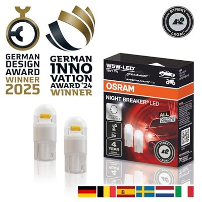 Osram Automotive 2825DWNB-2HFB LED-lamp Night Breaker LED W5W 1 W 12 V - thumbnail