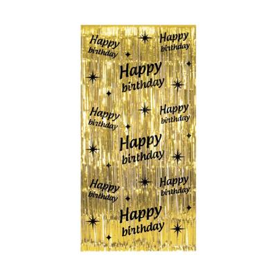Deurgordijn happy birthday 200 x 100 cm Deurgordijn happy birthday 200 x 100 cm