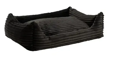Hondenmand nova teddy/rib 100x80cm grijs