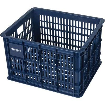 Gerecyclede fietskrat Basil Crate M 29.5 liter 35 x 45 x 25 cm - bluestone