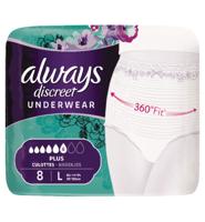 Always Discreet Broekjes Maat L - 8 st. - thumbnail
