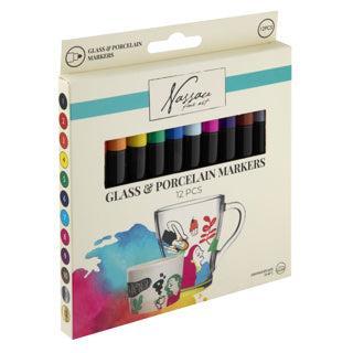Nassau glas en porselein marker set 12-delig