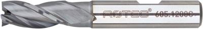 Rotec HSS-E Universeelfrees, AlCrN-gecoat, ø2,5 - ø2,5x8x52xø6mm Z=3 / DIN 844-B / kort - 605.0250C