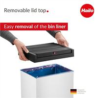 Hailo 0840-131 big-box swing l afvalemmer 35l wit - thumbnail