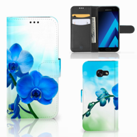 Samsung Galaxy A5 2017 Hoesje Orchidee Blauw - Cadeau voor je Moeder - thumbnail