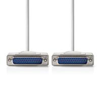 Nedis CCGP52100IV20 Rs232-kabel D-sub 25-pins Male - D-sub 25-pins Male 2,0 M Ivoor - thumbnail