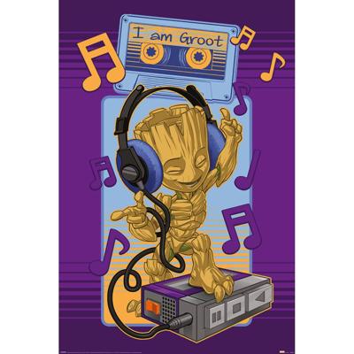 Poster Guardians of the Galaxy - Groot - Cassette 61x91,5cm Poster Guardians of the Galaxy - Groot - Cassette 61x91,5cm