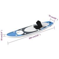VidaXL Stand up paddleboardset opblaasbaar 300x76x10 cm zeeblauw - thumbnail