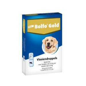 Bolfo Gold 250 hond vlooiendruppels 4 pipetten - thumbnail