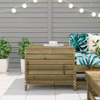 Tuinvoetenbank 62x63,5x53,5 cm geïmpregneerd grenenhout - thumbnail