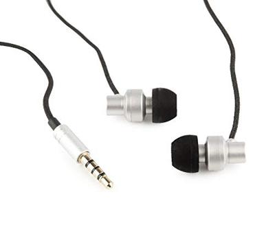 In-Ear oordopjes 'Paris' zilver met microfoon