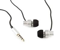 In-Ear oordopjes 'Paris' zilver met microfoon - thumbnail