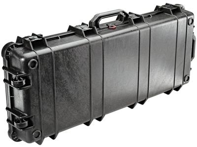 Peli 1700 Waterdichte Langwerpige Koffer Voor Statieven, Jachtgeweer, E.A., IP67 Water- En Stofdicht, Capaciteit: 42L, Gemaakt In De Vs, Met Aanpasbaar Plukschuim, Kleur: Zwart