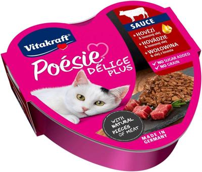 VITAKRAFT POESIE DELICE PLUS Rundvlees - nat kattenvoer - 85g