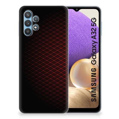 Samsung Galaxy A32 5G | TPU bumper | Geruit Rood Samsung Galaxy A32 5G | TPU bumper | Geruit Rood