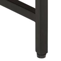 3-delige Salontafelset massief ruw mangohout en ijzer - thumbnail