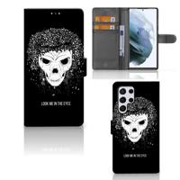 Telefoonhoesje met Naam Samsung Galaxy S22 Ultra Skull Hair - thumbnail